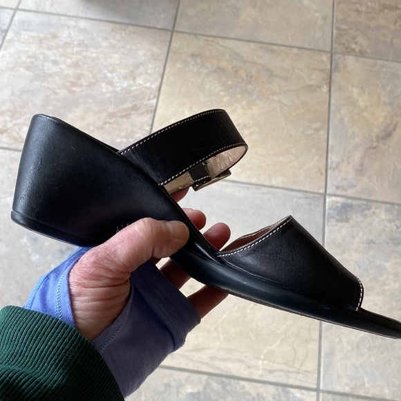 Cute Black STONEFLY Slide 2.5 Inch Heels Size 40/10 - Picture 6 of 14